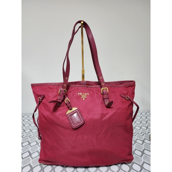 Prada Handbags - Prada Saffiano Leather Tote Bag Pink